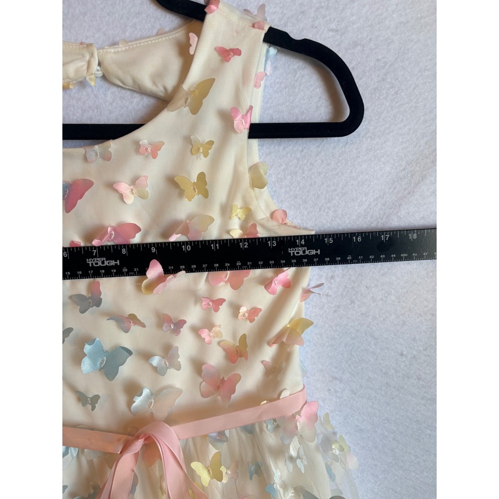 Xtraordinary Girls Size 16 Butterfly 3D Applique Party Easter Dress Pastel NWT - Picture 8 of 8